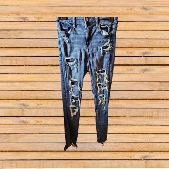 American Eagle Next Level Stretch  Super Hi Rise Jegging Size 4 Short (W84) - Picture 1 of 4